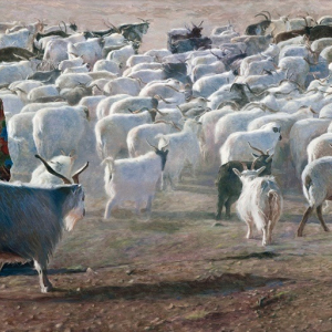 Хань Юйчэнь. Пастушка. 2012. Холст, масло. Собственность автора