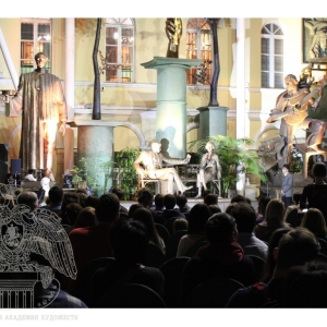 Кинопоказ, поэтический перформанс, концерт бардовских песни в рамках проекта «Ночь искусств – 2015»