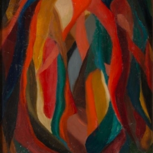 Лидия Мастеркова. Абстрактная композиция. 1963. Холст, масло. 50х40. Tsukanov Family Foundation, Лондон 
