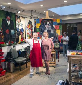Диана Видмайер-Пикассо посетила мастерскую З.К.Церетели в Нью-Йорке