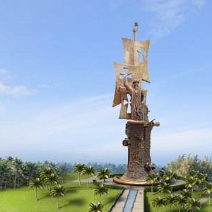 Видео. Создание  монумента «Рождение Нового Света» Зураба Церетели в Пуэрто-Рико. 