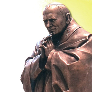 Открытие в Париже памятника Папе Римскому Иоанну Павлу II работы З.К.Церетели.