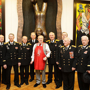 Встреча З.К.Церетели с ветеранами Черноморского флота.