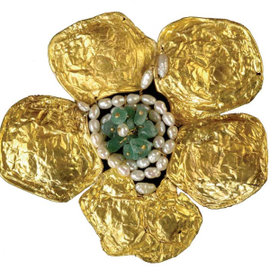 Лиза Сотилис. Цветок Бодлера. Золото, полудрагоценные камни