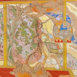 А.Т. Мирзаев. Сюита Акташа (часть триптиха). 2004. Бумага, пастель