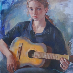 Л.Белых. Девочка с гитарой. 2012