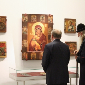 Визит главы РПЦС митрополита Корнилия в Российскую академию художеств