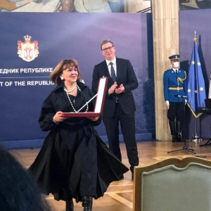 Академик РАХ Манана Попова удостоена высокой государственной награды Республики Сербии