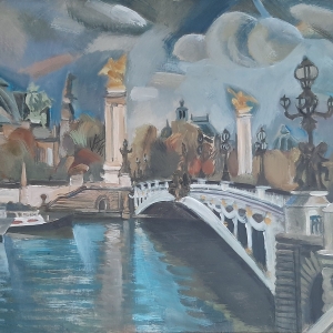 В.И.Галатенко (1949-2021). Мост Александра III. Париж.