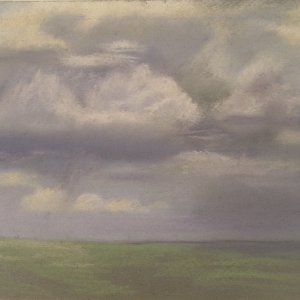 Е.Голицына. Небо над степью. 2011. Картон, пастель, 22х30.