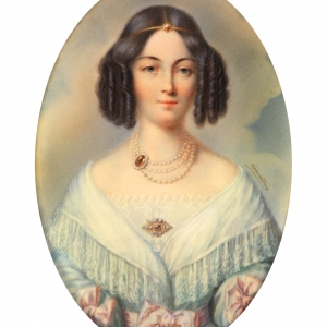 Станислав Маршалкевич (1789-1872). Копия. Портрет девушки с жемчужным ожерельем. СГХМ