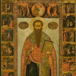 Василий Великий с житием в 42 клеймах. 1674 г. Семен Спиридонов Холмогорец