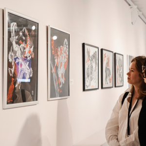 Открытие выставка графики Сергея Цигаля в Казани. Фото: Полина Заболотная, пресс-служба ГМИИ РТ