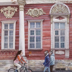 «Нарисованная Москва». Выставка акварелей Елены Дергилёвой