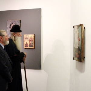 Визит главы РПЦС митрополита Корнилия в Российскую академию художеств