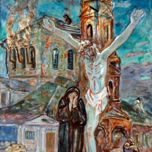 А.А.Тутунов (1928-2022). Предстоящая Кресту. 2007. Холст, масло, 160х100
