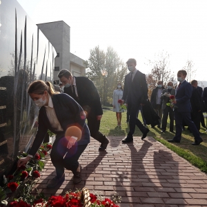 Открытие реконструированного мемориала «Мгимовцам — защитникам Отечества» в Москве