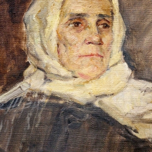 И.В.Сорокин (1922-2004). Портрет матери. 1949. Холст, масло.